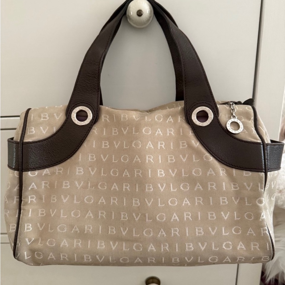 Bvlgari Beige and Brown Women's Bag